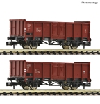 Fleischmann 6660138 - N - 2-tlg. Set Offene Güterwagen, DR, Ep. IV